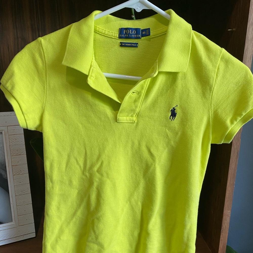 Ralph Lauren - Skinny Polo in Lime green XS